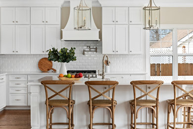 Inspiration for a large transitional kitchen remodel in St Louis