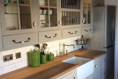 Hand built custom kitchen with electric AGA