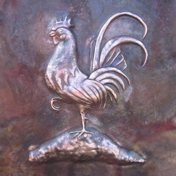 Hand Hammered Copper Rooster