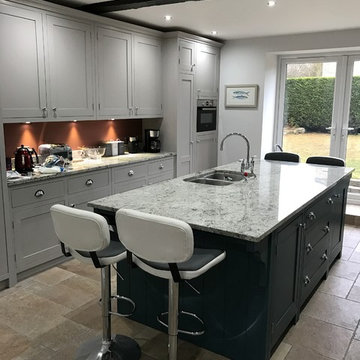 Handmade Bespoke Painted Kitchen, Boot Room and Bookcase