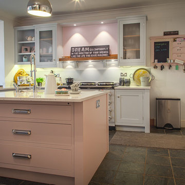 Handpainted In-Frame Shaker Kitchen with Aga
