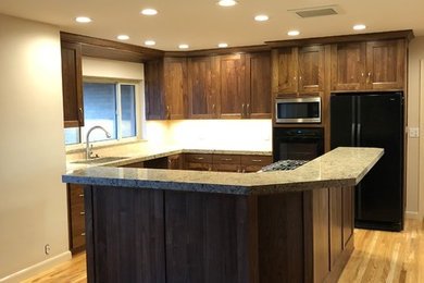 Arts and crafts kitchen photo in Salt Lake City