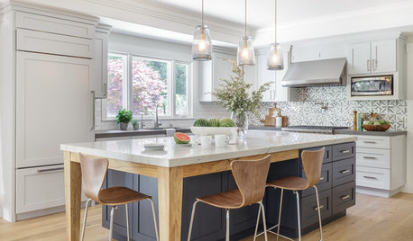 Room of the Day: Soothing Gray Cabinets Update a Modern Kitchen