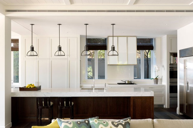 Transitional Kitchen by Porebski Architects