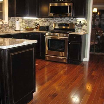 Hardwood Floors and kitchen/bathroom custom tile install