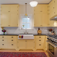 Yellow cabinets