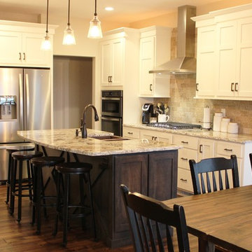 Hazelwood Maple Leaf Heights Rustic Kitchen in Great Room