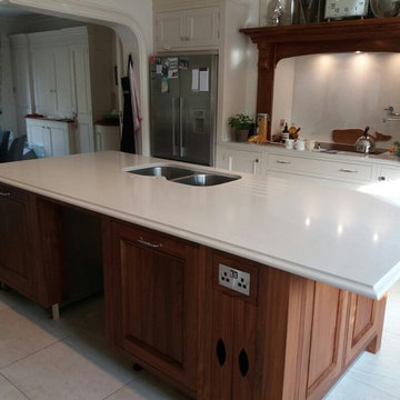 Hertfordshire House in Compac Carrara quartz with Ogee edging detail