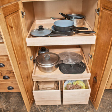 Hickory Kitchen with Built-ins