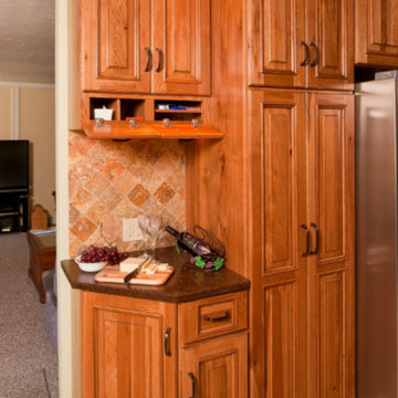 Hickory Kitchen with Natural Stone
