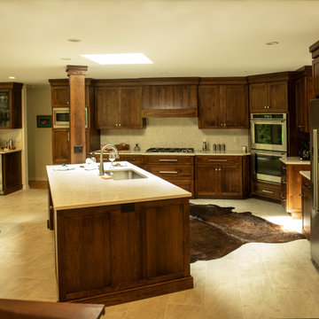Hickory Stained Kitchen
