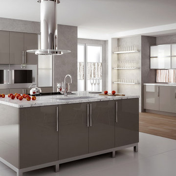 High Gloss Solid Surface Kitchen