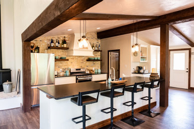Example of a mid-sized cottage kitchen design in Austin