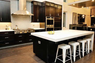 Inspiration for a contemporary kitchen remodel in Raleigh