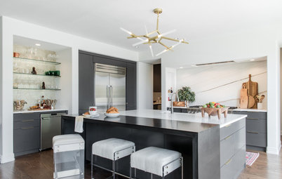 Kitchen of the Week: A Metal-and-Marble Modern Marvel
