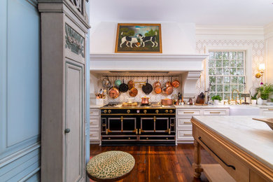 Inspiration for a french country kitchen remodel in Charlotte