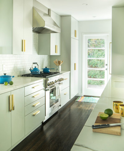 Transitional Kitchen by Breathing Room Design
