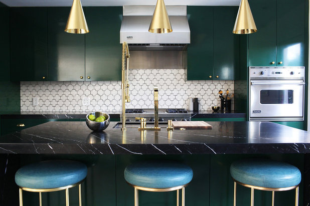 Midcentury Kitchen by Caitlin & Caitlin Design Co.