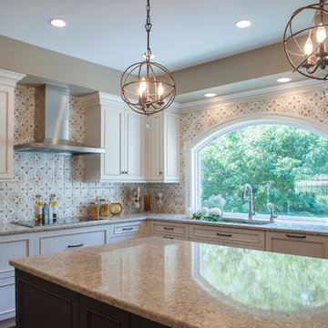 Hopkinton kitchen, Transitional kitchen with two islands