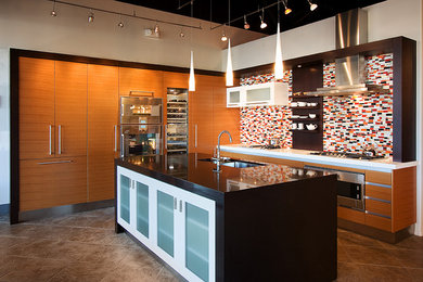 Example of a mid-sized trendy kitchen design in Phoenix