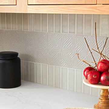 House Beautiful Jo Saltz's Grey Kitchen Tiles