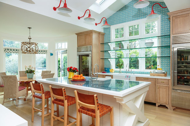 Beach Style Kitchen by Alison Kandler Interior Design
