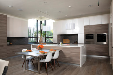 Inspiration for a contemporary kitchen remodel