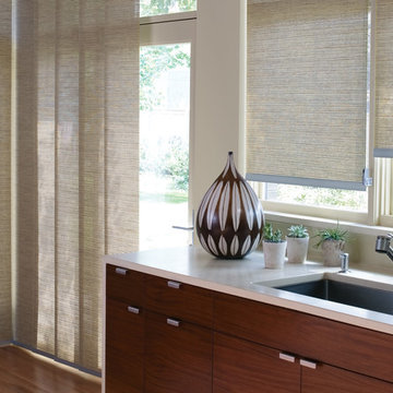 Hunter Douglas GLIDING WINDOW PANELS - Skyline PANEL TRACK BLINDS