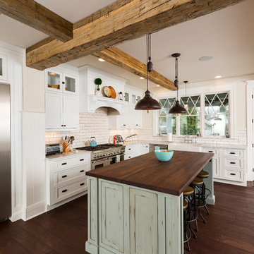 Hyde Park Kitchen Remodel with Authentic Barn Beams
