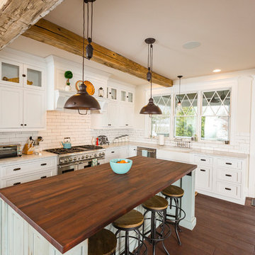 Hyde Park Kitchen Remodel with Authentic Barn Beams