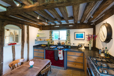 Inspiration for a rustic kitchen in Cambridgeshire.