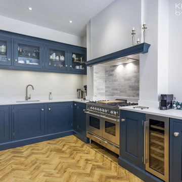 In-Frame - Hague Blue -  Shaker Kitchen