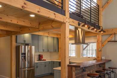 Industrial Barn Style Timber frame Kitchen