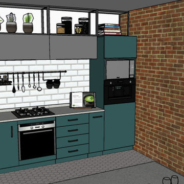 Industrial Kitchen - 3D Design