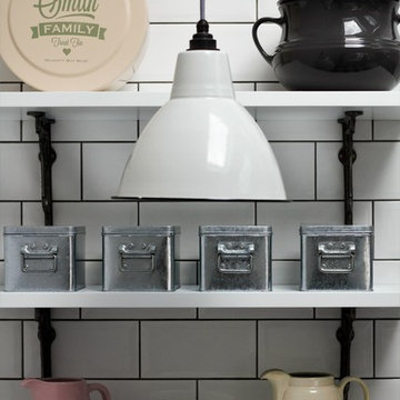 Industrial Kitchen With American Diner Feel