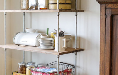 Storage Shortage? Make an Industrial-Style Shelving Unit