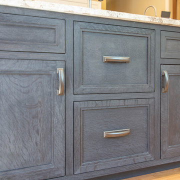 Inset cabinetry  Cerused oak