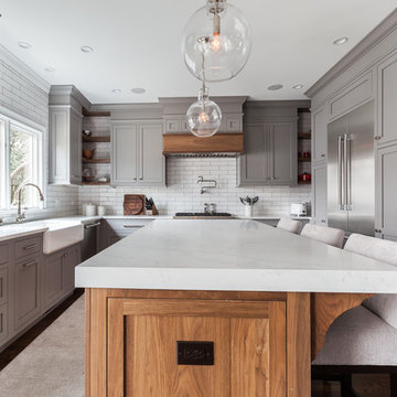 Inset Kitchen Cabinets in Clarendon Hills, Illinois