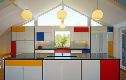 Kitchen of the Week: Modern Art Inspires a Color-Blocked Look