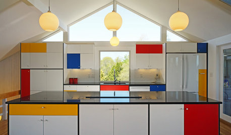 Kitchen of the Week: Modern Art Inspires a Color-Blocked Look
