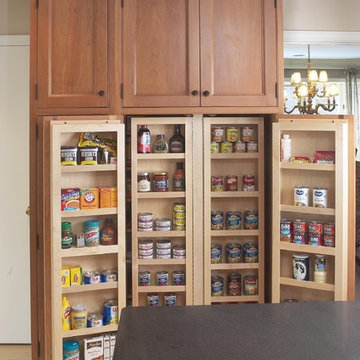 Interior of large pantry cabinet