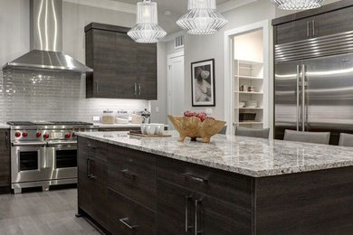 Inspiration for a transitional kitchen remodel in New York