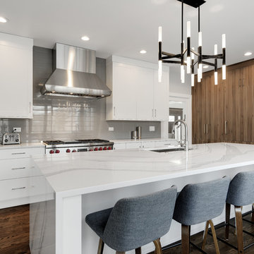 Island Focused Modern Kitchen in Naperville, IL