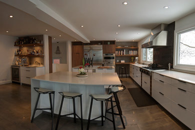 Trendy kitchen photo in Ottawa