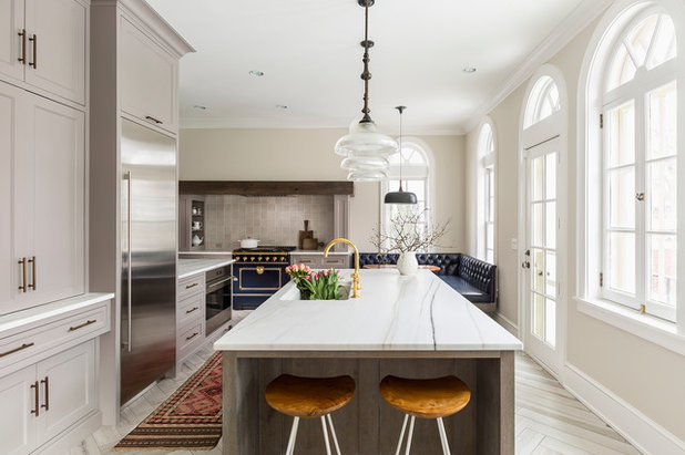 Transitional Kitchen by Kate Roos Design LLC