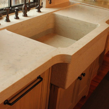 Italian Hand Carved Sink Kitchen