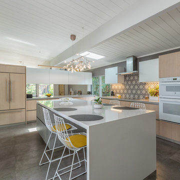 Italian kitchen and mid century modern home