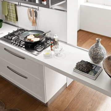 Italian kitchen cabinets by EffeQuattro Cucine Model - Quadra