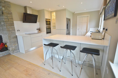 This is an example of a contemporary kitchen in Limerick.