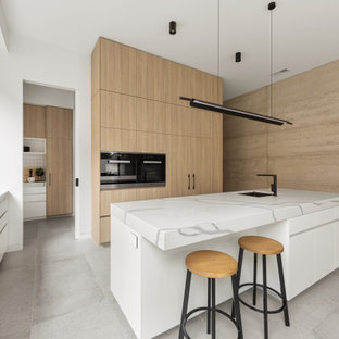 Design ideas for a scandinavian kitchen in Sydney.